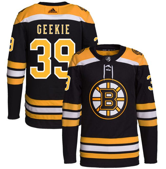 Boston Bruins #39 Morgan Geekie Black Stitched Hockey Jersey