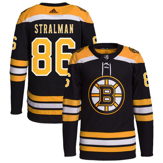 Boston Bruins #86 Anton Stralman Black Home Authentic Pro Jersey