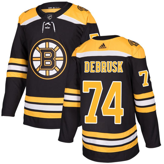 Boston Bruins #74 Jake DeBrusk Black Authentic Jersey